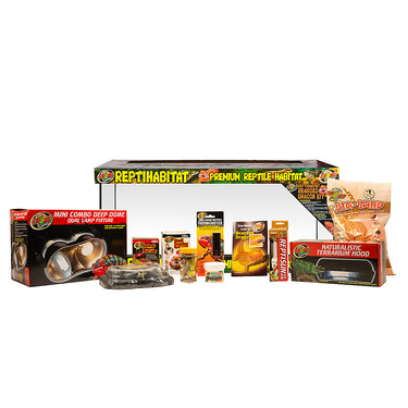 Zoo Med ReptiHabitat Bearded Dragon Terrarium Kit, 20 Gallon